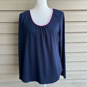 •Nautica• Scooped Neckline Pullover Knit Top - Size Large